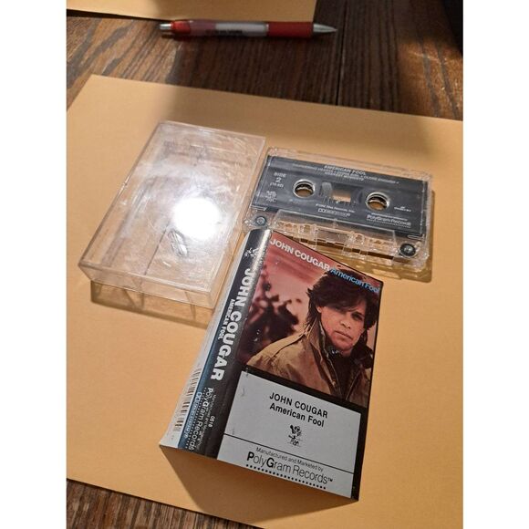 Vintage 1982 John Cougar American Fool Cassette Polygram Records Case Cover - Picture 4 of 5